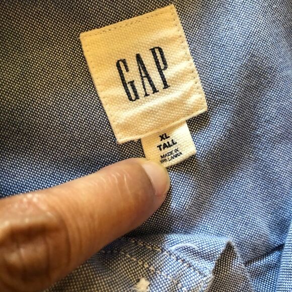 ⚡️ Gap Short Sleeve Buttoned Down Shirt ~ Size XL Tall ⚡️ - Picture 5 of 7